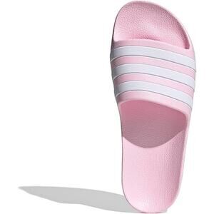 NWT adidas Kids Adelite Aqua Slides Clear Pink/White Size 6